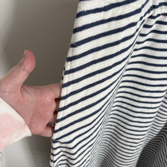 Haven Well Within Sz S Sleeveless Cotton Blend Textured Stripe Midi Dress NWOT - Picture 6 of 11